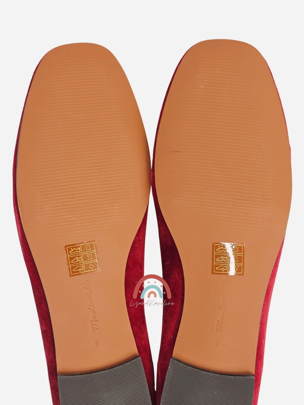 New! Madewell Greta Ballet Ruby Port Leather Suede Flats 9 - Picture 14 of 14
